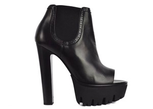 versace platform peep toe bootie