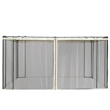 Mesh Mosquito Netting Screen Walls for 10 Ft. X 13 Ft. Patio Gazebo
