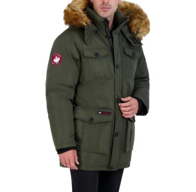 CANADA WEATHER GEAR Parka Coat for Men Insulated Jacket Size XL W