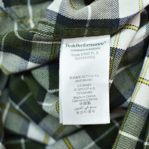 Peak Performance Casual Twill Shirt Men's Medium M Plaid Long Sleeve Regular Fit - Picture 5 of 7