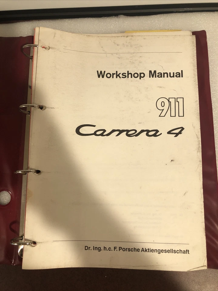 Porsche 911 Carrera 1988 4 volumen de mantenimiento uno del motor Foto 3 de 4