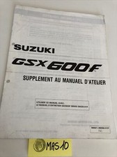 Suzuki GSX600F 1990 L GSXF 600 supplément manuel revue technique atelier