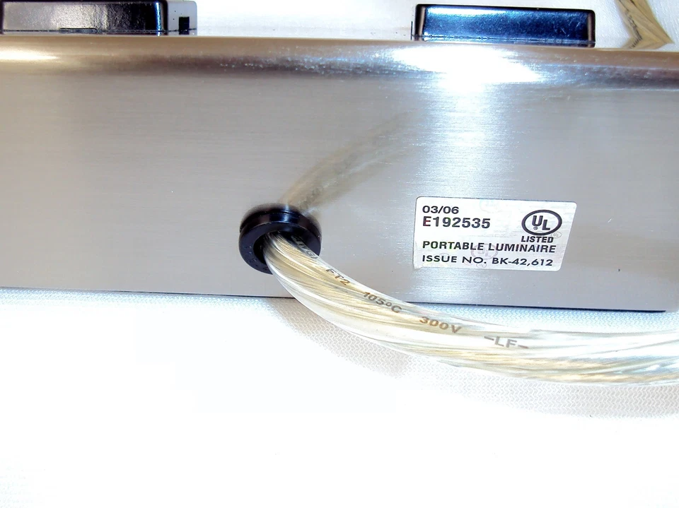 2-Outlet 120V Power Charging Station In Stainless Steel,Table Top,8 ft.cord, 10A - Image 4 of 4