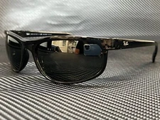 RAY BAN RB2027 601 W1 Black Rectangle 62 mm Unisex Polarized Sunglasses