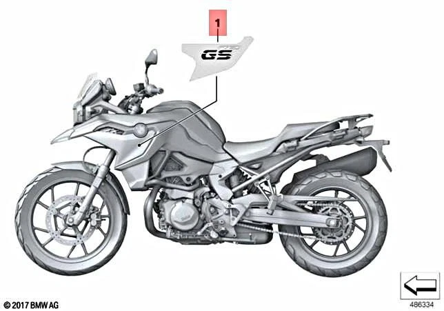 Genuine BMW K80 0B18 0B28 Lettering Left 51148389411 | eBay