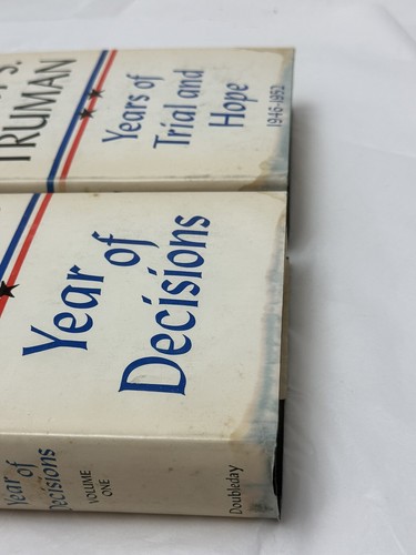 Memoirs Harry S Truman Vol 1 and 2 Year Of Decisions and Years Of Trial And Hope - Foto 4 di 10