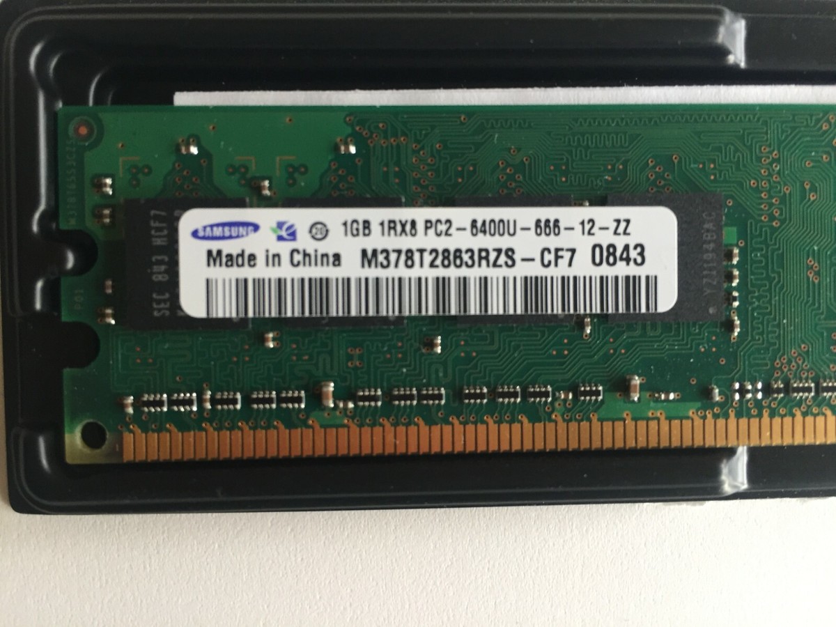 Samsung Memory 1GB 1rx8 pc2 6400U 666 12 ZZ | eBay