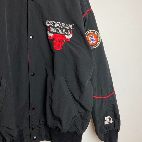 Vintage Starter "Back 2 Back" Chicago Bulls Championship Jacket Made in USA NBA - Picture 7 of 8