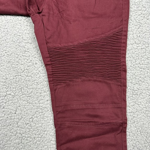Daniel L Pants Boys 10 Premium Denimwear Elastic Waist Drawstring Joggers Maroon - Picture 5 of 11