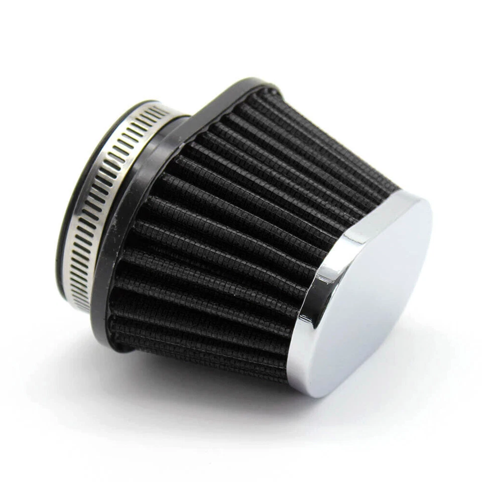 Cápsula limpiadora de filtro de admisión de aire negra 2x 51 mm para Honda Shadow Spirit 750 VT750C2 Foto 3 de 4