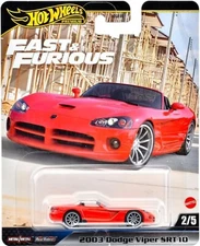 Hot Wheels Premium - 2025 Fast & Furious 2/5 2003 Dodge Viper SRT 10 (BBJBL85)