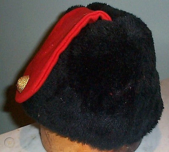 Canadian Military Issue Royal Military College Winter Wedge Fur Hat
