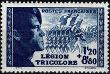 FRANCE 1942 POUR LA LÉGION YT n° 565  Neuf ★★ luxe / MNH (A)