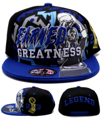 Chicago New Greatest 23 Earned Jordan Bulls Black Blue Era Snapback Hat Cap