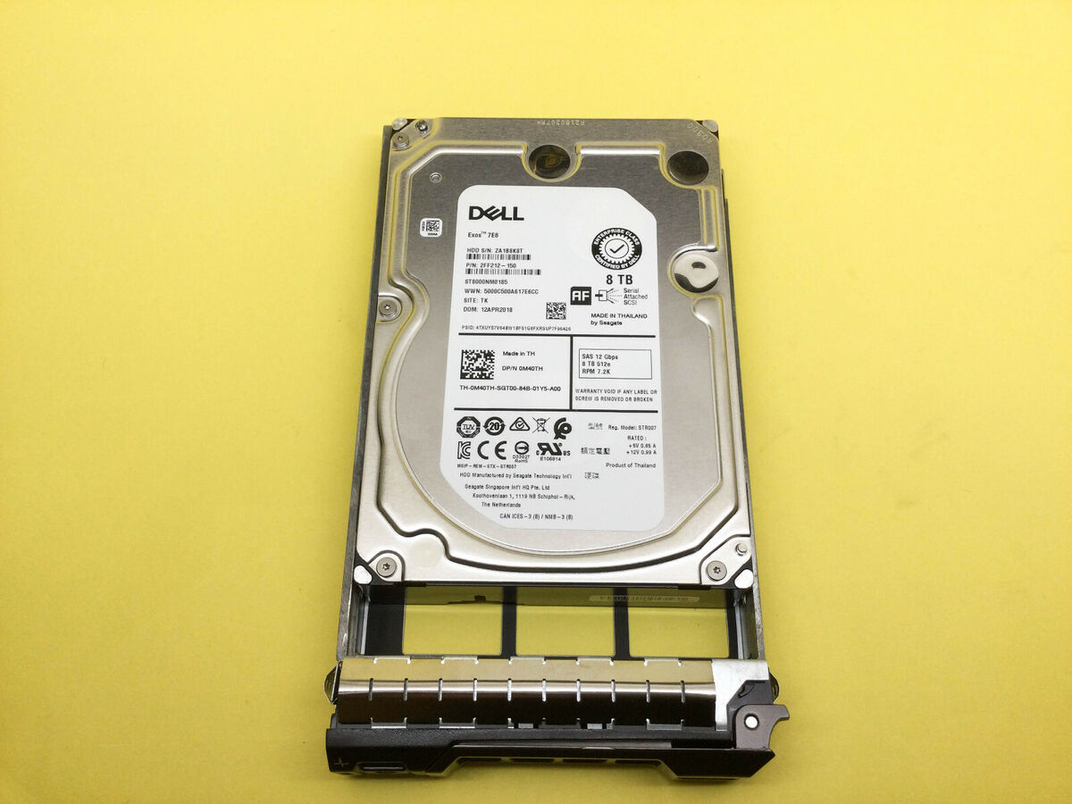 M40TH Dell 8TB 7.2K SAS 12Gbps 3.5 M40TH Dell 8TB 7.2K SAS 12Gbps 3.5