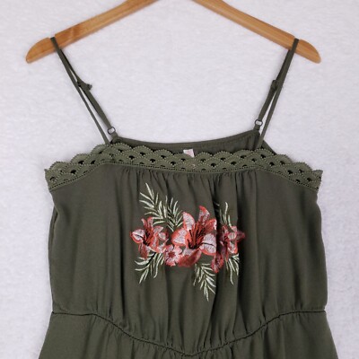 xhilaration green floral dress Xhilaration | Dresses | Xhilaration Womens Medium Green Floral Dress