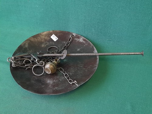 ANTICA BILANCIA PESA STADERA IN FERRO BATTUTO ROMANO IN FERRO BATTUTO 3 KG. BR19 - Foto 12 di 12