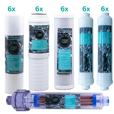 VIVAQUELL ERSATZFILTER SET -3 Jahre- Umkehrosmose Anlage 8 Stufen - Ersatz Filter