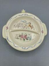 Pfaltzgraff Tea Rose Child Baby Divided Warming Plate Dish