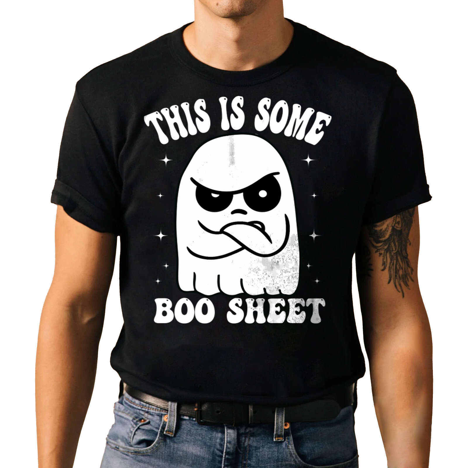 This is Some Boo Sheet Retro Halloween T-shirt - Ghost Funny Tee