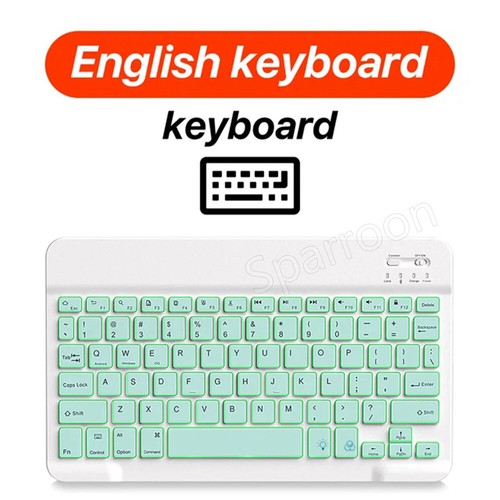 RGB Backlit Wireless Keyboard and Mouse Set For PC iOS Android Laptop Tablet - Picture 38 of 89