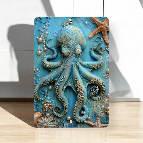 Octopus Metal Wall Sign 8x12", Nautical Decor for Ocean Lovers & Coastal Homes - Picture 3 of 3