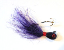 Walleye Killer Jig 5/8 oz, Pack of 12, Purple Head, Purple Tail  #WKJ-143-58