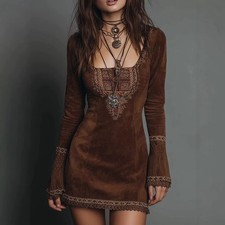 Women's Dress Lace Loose Print Chic Elegant 2026
