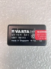 6 Varta 53311-703-012 Mempac 3V  110R 3.6V Ni-Cd    LOT OF 6 NEW
