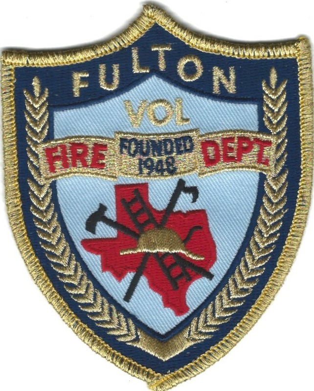 TEXAS - Fulton Volunteer Fire Department patch - Founded 1948