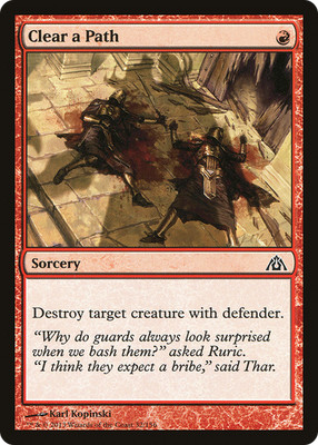 Clear a Path #32 (LP) Dragon's Maze DGM Magic MTG