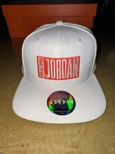 Air Jordan Hat Men White Orange Embroidered Jumpman Snap Back Cap