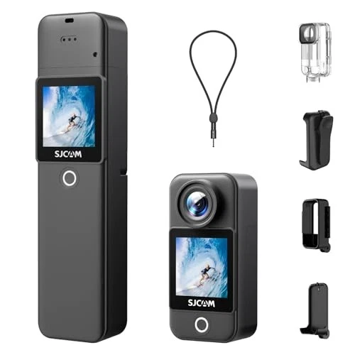 SJCAM C300 4K Action Camera Touchscreen 6-Axis Gimbal 30M Waterproof Black New - Picture 1 of 6