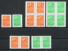Paire Marianne de Lamouche 1,00€ + lettre verte 2025 (Philaposte avec un A)