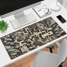 40 90cm Fantasy Dungeons and Dragons Map Large Gaming Mouse Pad, Anti slip Compu