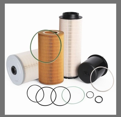 Riych Set of 4 Filter Kit for Paccar MX13 MX-13 EPA13 Oil & Fuel Filters