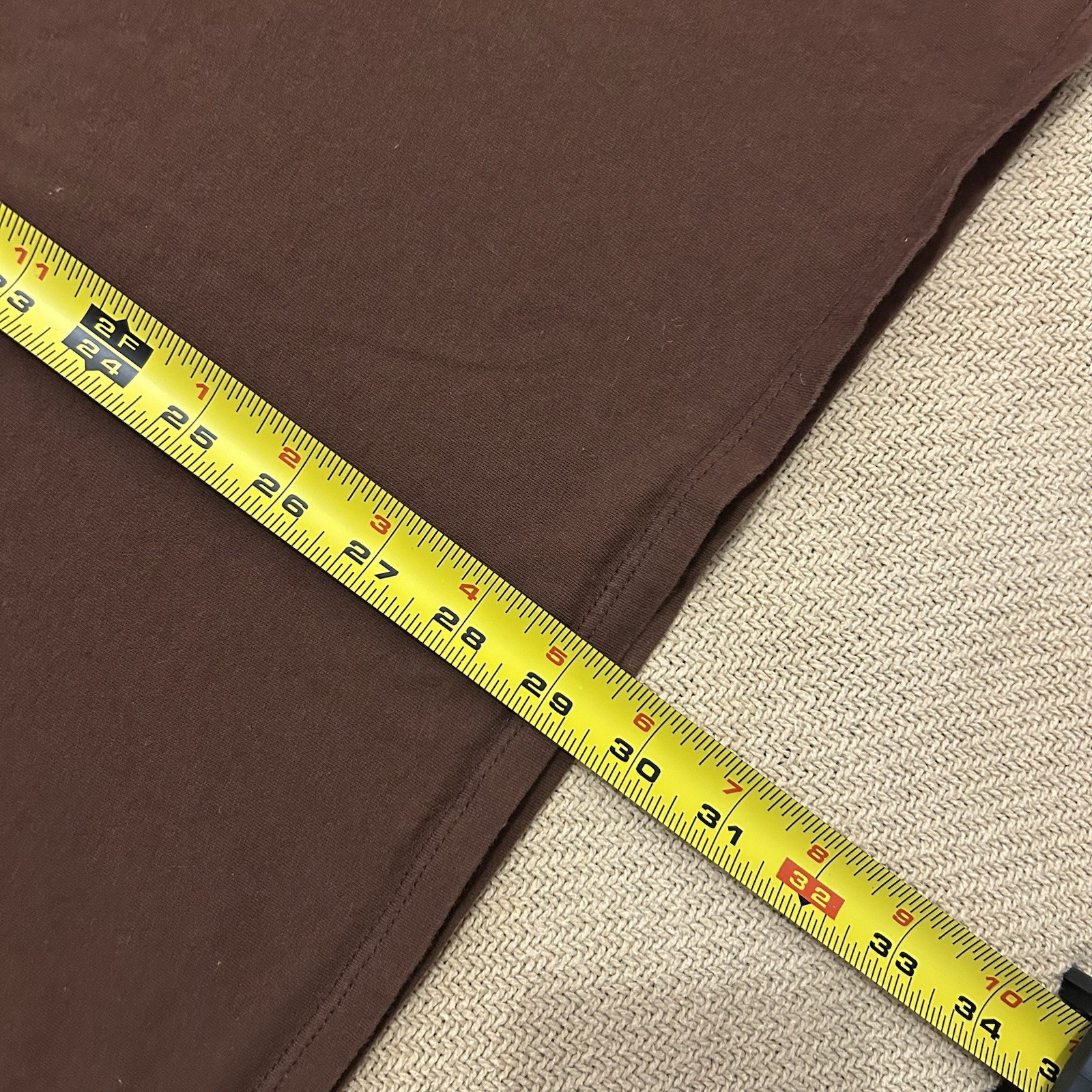 Big Bud Press Mock Neck Ringer Basic Brown Tee Sh… - image 6