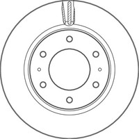 2Er Set Bremsscheiben TRW DF6992S Mitsubishi 4615A223