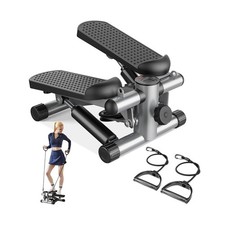 Sweetcrispy Mini Stair Steppers with Resistance Bands for Exercise at Home, P...