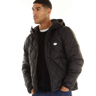 Adidas Originals Herren Daunen Thermo Stepp Puffer Jacke Schwarz HL9205