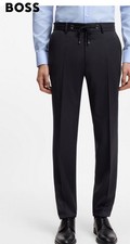 BOSS ONE SLIM-FIT PANTS IN VIRGIN-WOOL SERGE NWT With FLAWS DIY SIZE 42R
