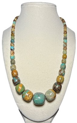 Jay King Multicolor Turquoise Graduated Chunky Beaded  Abt 20'' Necklace J14-9