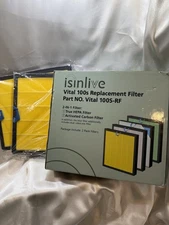 isinlive Vital 100s Replaciement 2-in-1 Filter Part # 100S-RF Hepa+Carbon 2 Pack