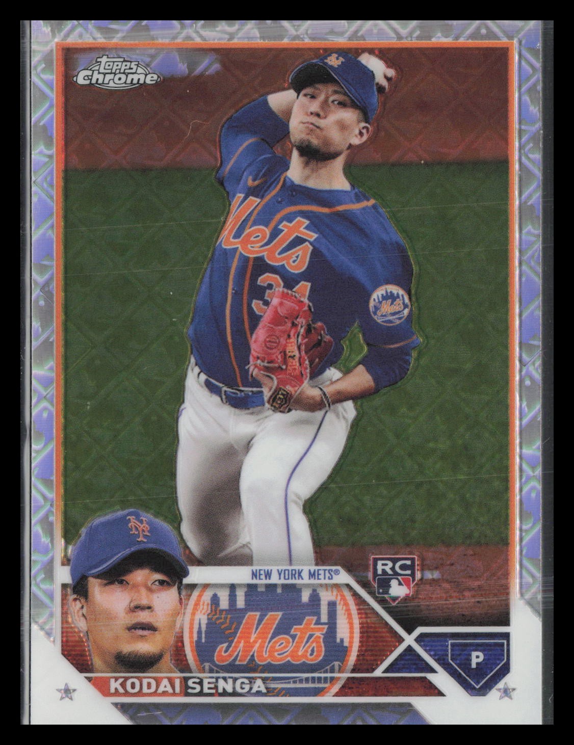 Kodai Senga 2023 Topps Chrome Logofractor Edition #217