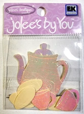 Tea Party Cups Saucers Teapot High Tea Jolee's By You 3D Embellishment