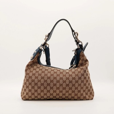 Gucci Tasche Hobo Canvas Monogrammiert Beige Vintage Original