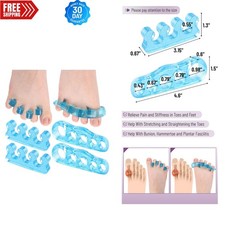 Ergonomic Gel Toe Separator for Bunion Relief - 2 Pairs, One Size Fits Most