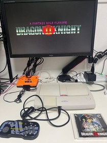 PC Engine Duo Console with CD ROM System and Dragon Knight II Game Bundle