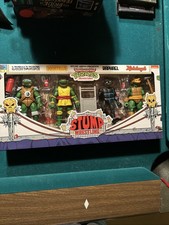 NECA Archie Comics TMNT Adventures Stump Arena Wrestling Turtles 4-Pack NEW