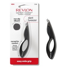 Revlon Comfort Control Precision Tweezers Stainless Steel Slant Tips